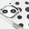 Coque pour iPhone à pois miroitante Coque pour iPhone à pois miroitante