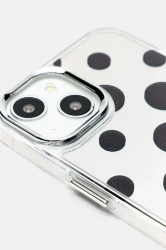 Coque pour iPhone à pois miroitante