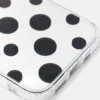 Coque pour iPhone à pois miroitante Coque pour iPhone à pois miroitante