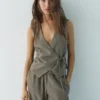Gilets en mélange de lin rustique Gilets en mélange de lin rustique