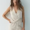 Gilets en mélange de lin rustique Gilets en mélange de lin rustique