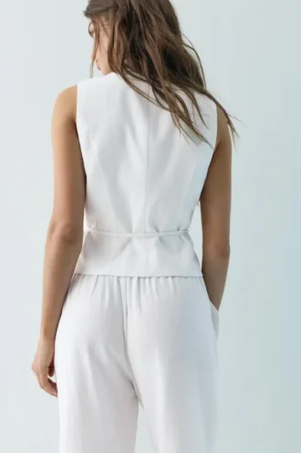Gilets en mélange de lin rustique Gilets en mélange de lin rustique