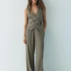 Gilets en mélange de lin rustique Gilets en mélange de lin rustique