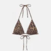 Haut de bikini triangle à imprimé léopard Haut de bikini triangle à imprimé léopard