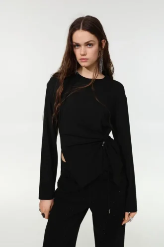 Haut à manches longues avec appliqué