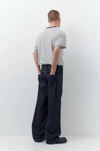 Jean baggy avec coutures