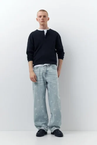 Jean baggy brodé STWD