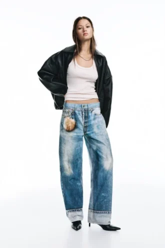 Jean baggy imprimé