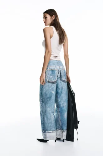 Jean baggy imprimé