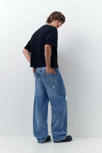 Jean baggy patchwork