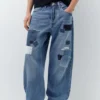 Jean baggy patchwork Jean baggy patchwork