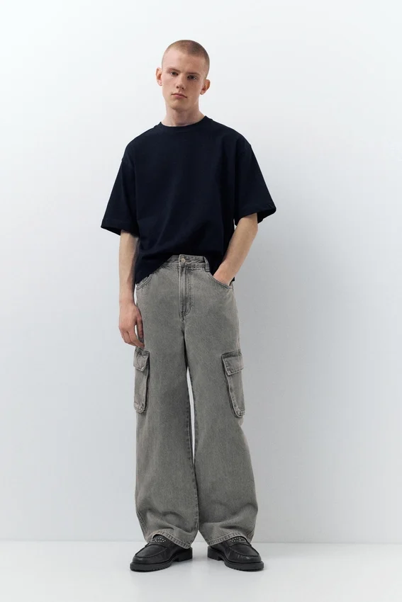 Jean cargo ample Jean cargo ample