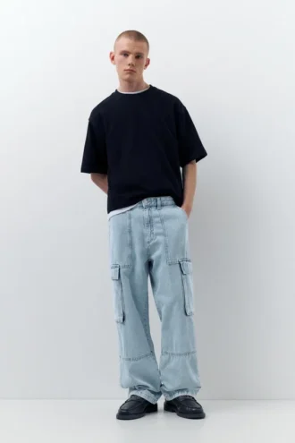 Jean cargo ample