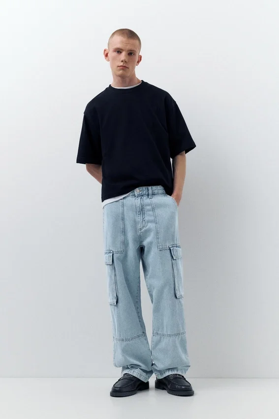 Jean cargo ample Jean cargo ample