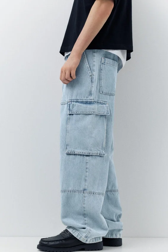 Jean cargo ample Jean cargo ample