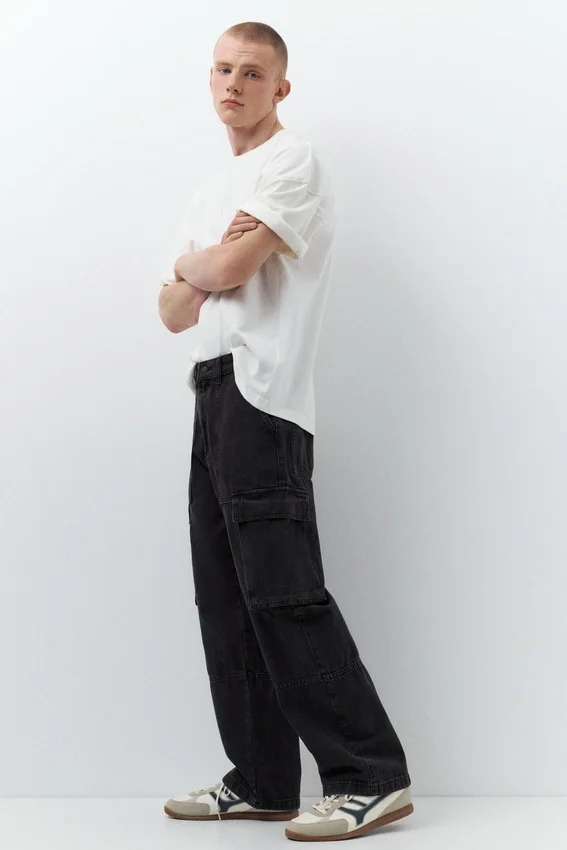 Jean cargo ample Jean cargo ample