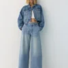 Jean coupe ballon à taille ajustable