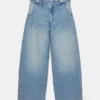 Jean coupe ballon à taille ajustable