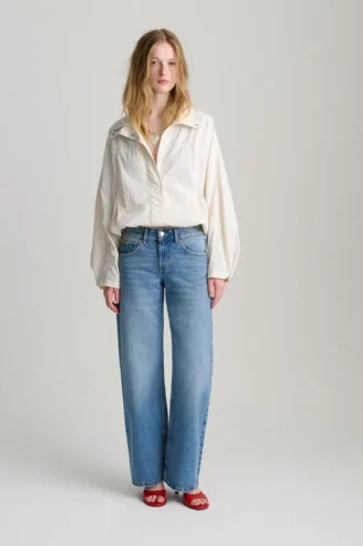 Jean droit taille basse