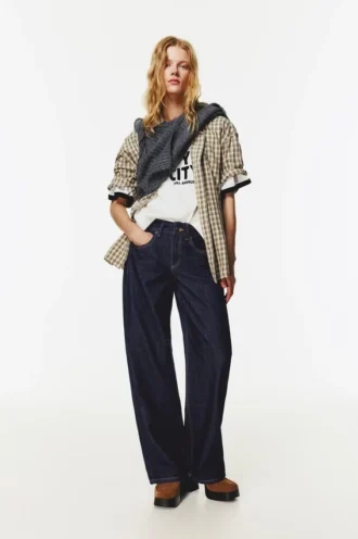 Jean droit taille basse
