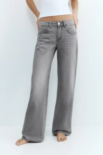 Jean droit taille basse