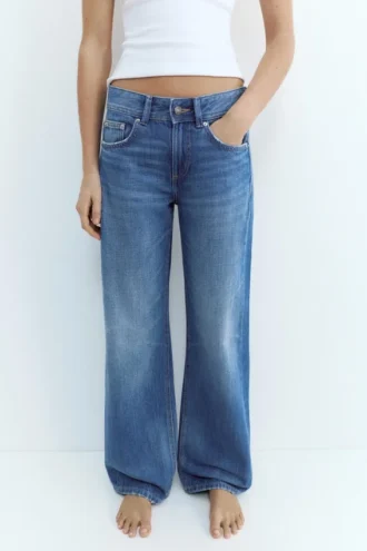 Jean droit taille basse