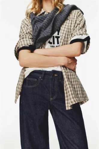 Jean droit taille basse