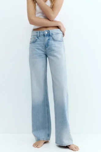 Jean droit taille basse