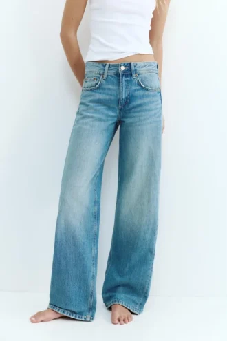 Jean droit taille basse