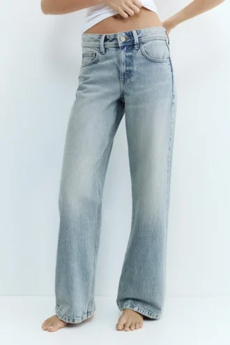 Jean droit taille basse