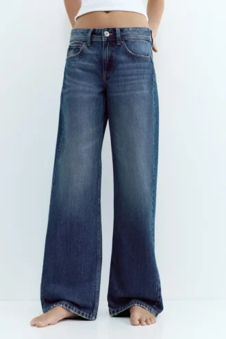 Jean droit taille basse