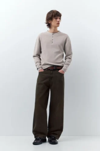 Jean à jambes larges