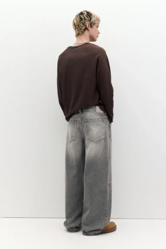 Jean à jambes larges