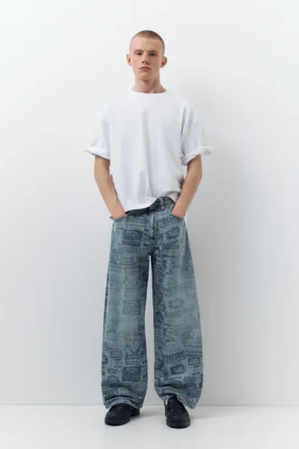 Jean à jambes larges Stranger Things