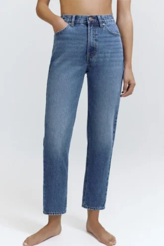 Jean mom taille haute