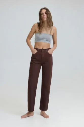 Jean mom taille haute