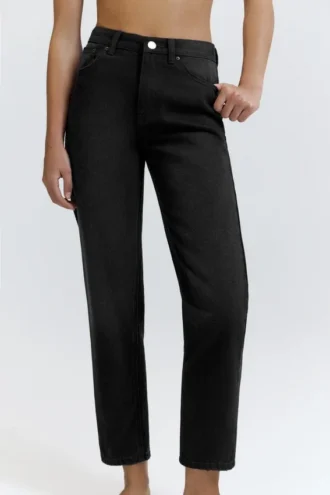 Jean mom taille haute