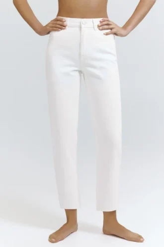 Jean mom taille haute