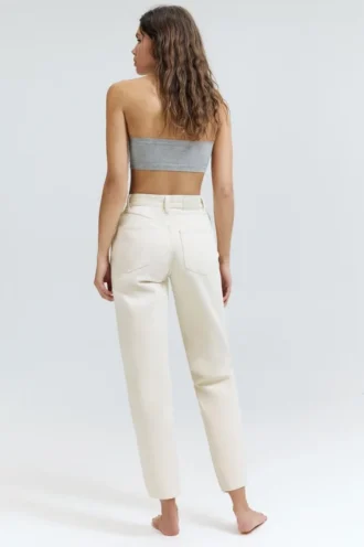 Jean mom taille haute