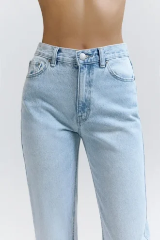 Jean mom taille haute