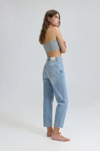 Jean mom taille haute