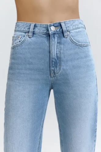 Jean mom taille haute