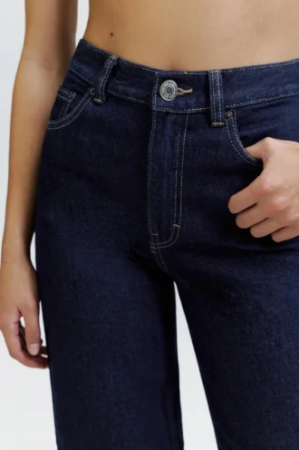 Jean mom taille haute