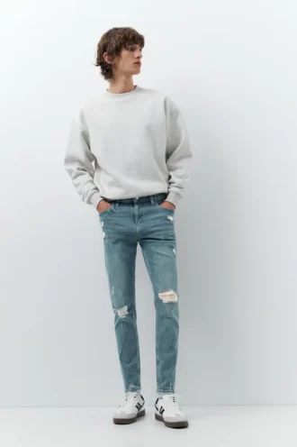 Jean skinny déchiré