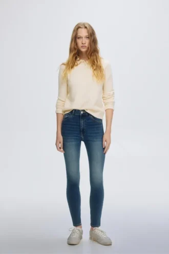 Jean skinny taille haute