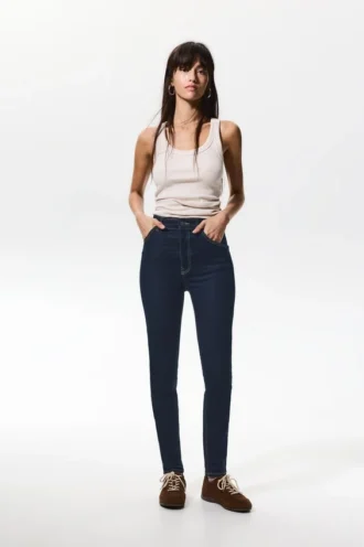 Jean skinny taille haute