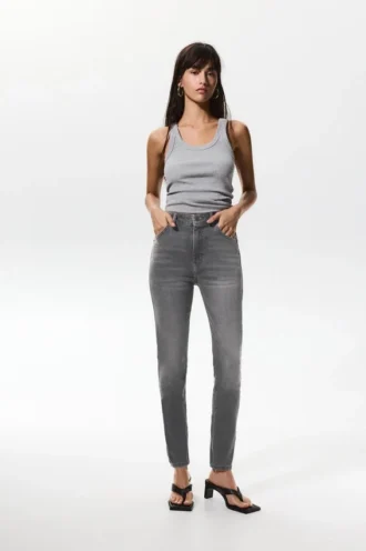 Jean skinny taille haute