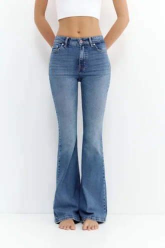 Jean skinny évasé