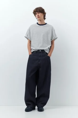 Jean super baggy brodé