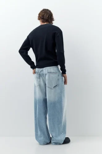 Jean super baggy brodé